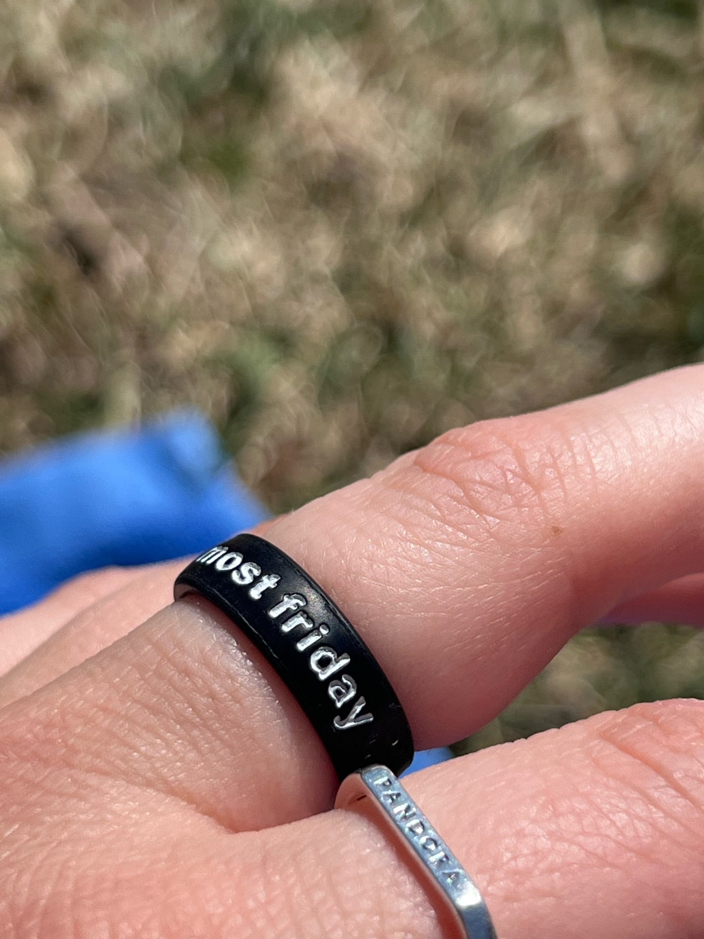 Flip Reversible almost friday / sunday scaries ring