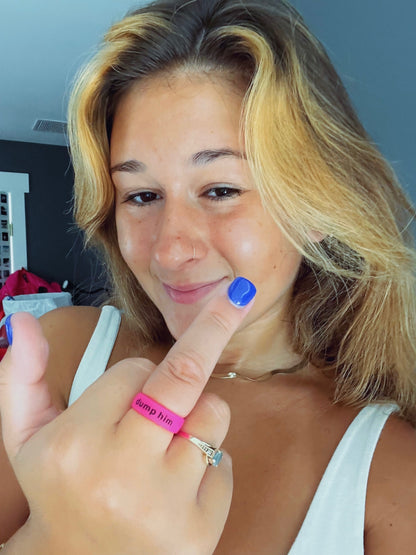 Flip Reversible dump him / f*ck him ring Ring