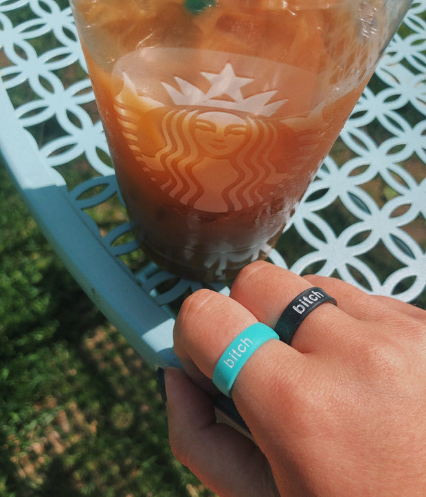 Flip Reversible bitch / babe Ring