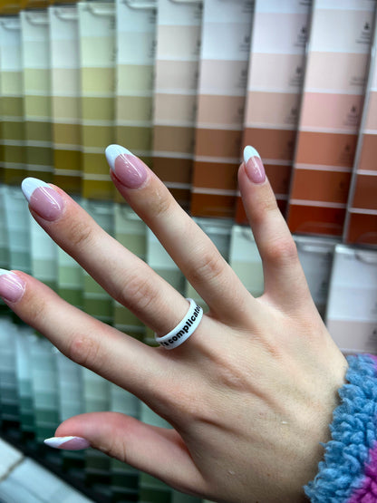 Flip Reversible single / it's complicated Ring