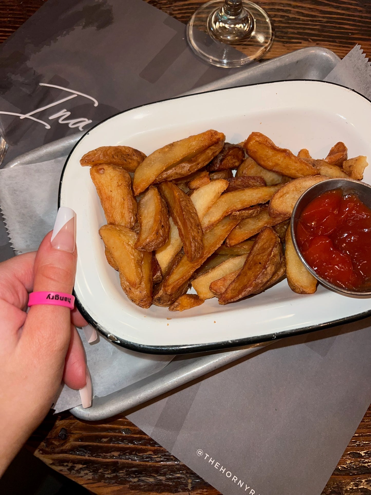 Flip Reversible hangxiety / hangry ring