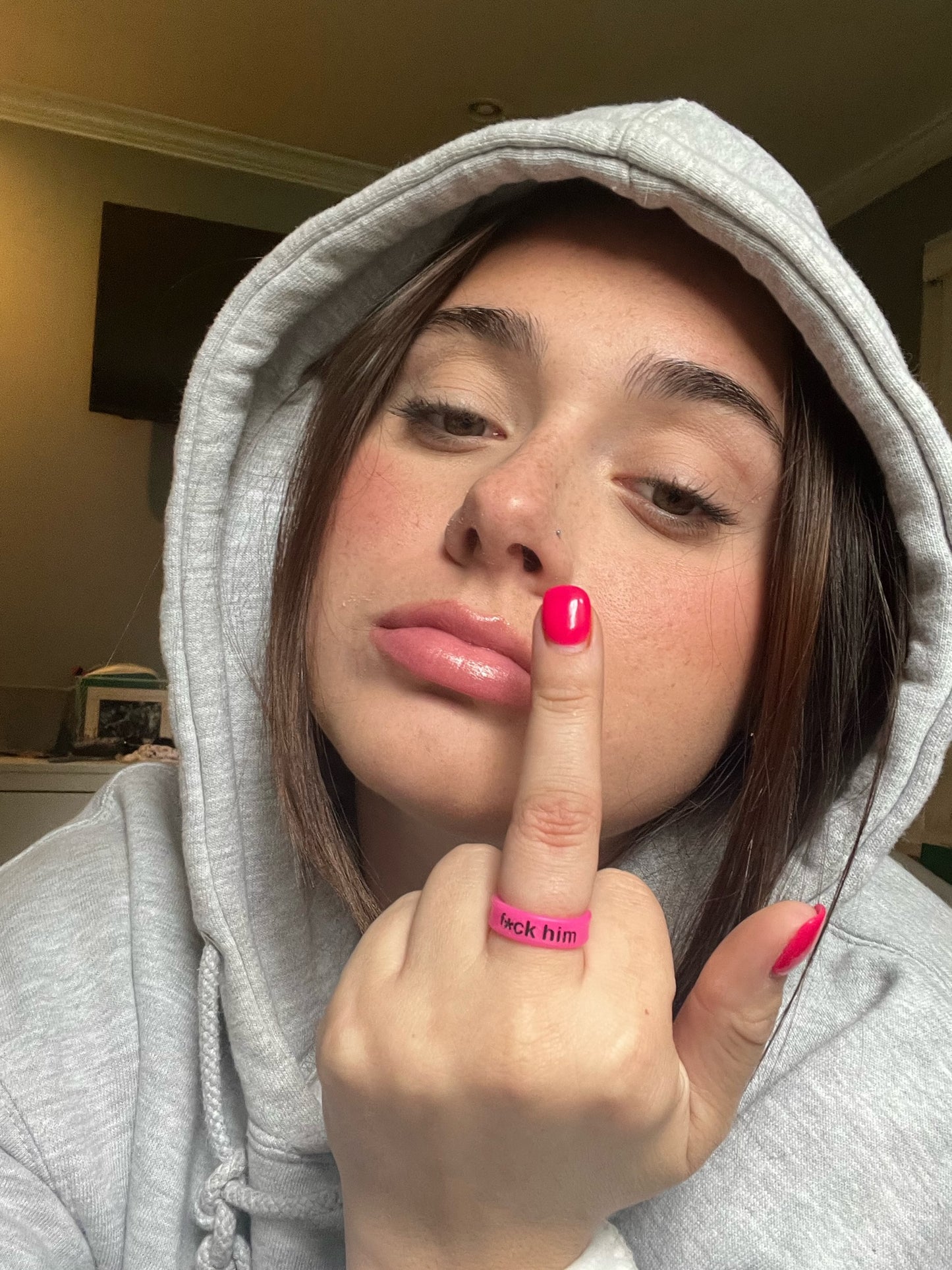 Flip Reversible dump him / f*ck him ring Ring