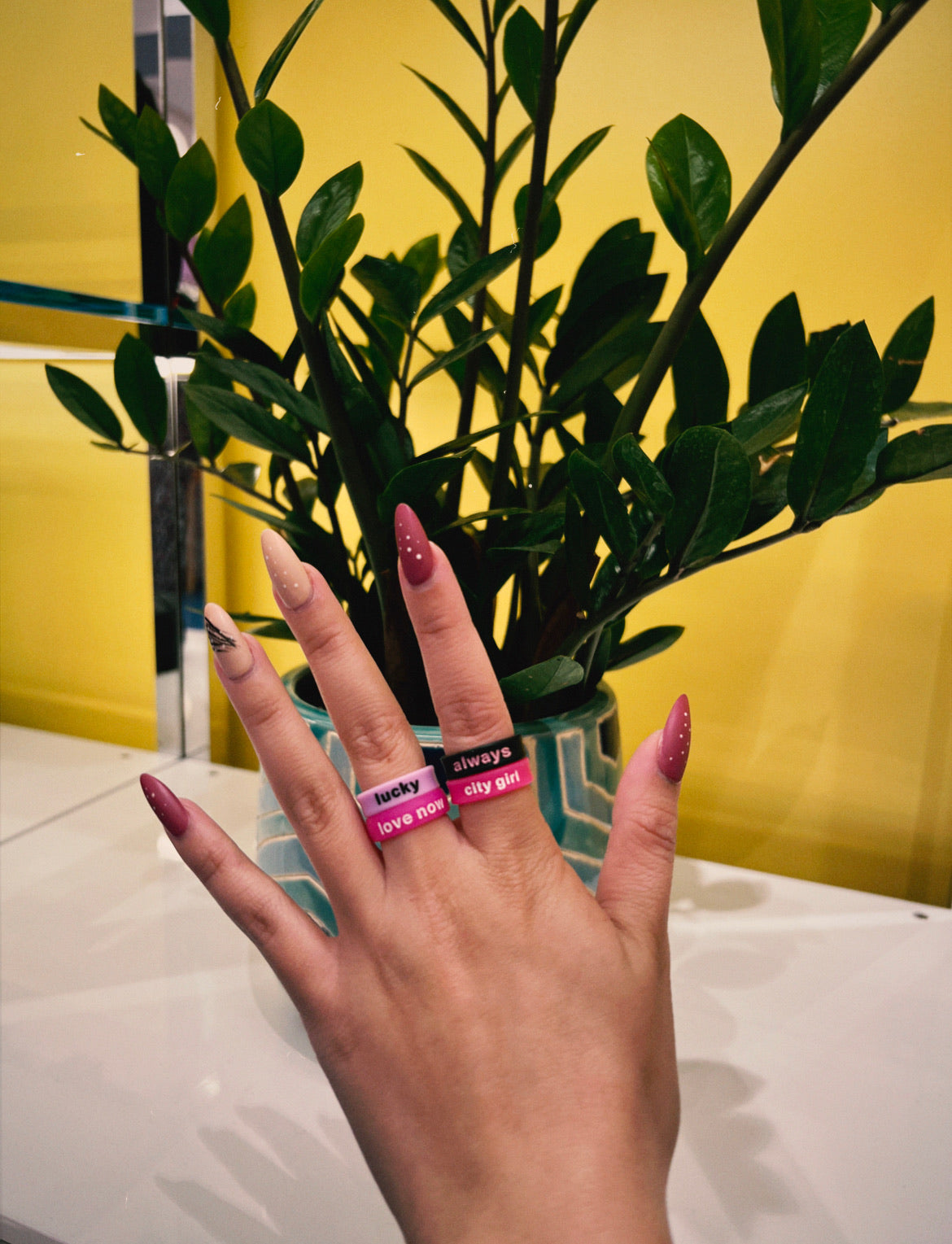 Flip Reversible love now / cry later Ring