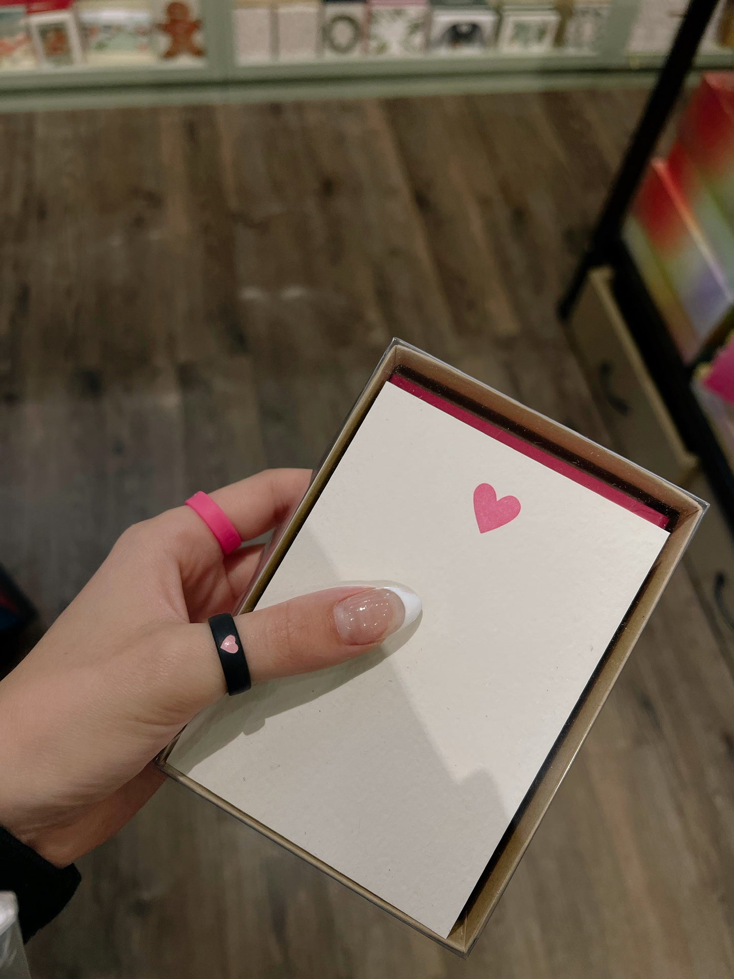 Flip Reversible Pink heart / Always ring