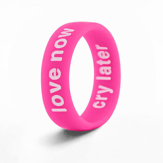 Flip Reversible love now / cry later Ring