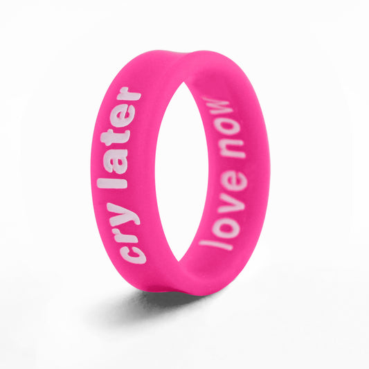 Flip Reversible love now / cry later Ring