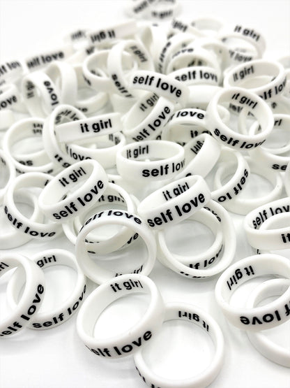 Flip Reversible self love / it girl Ring