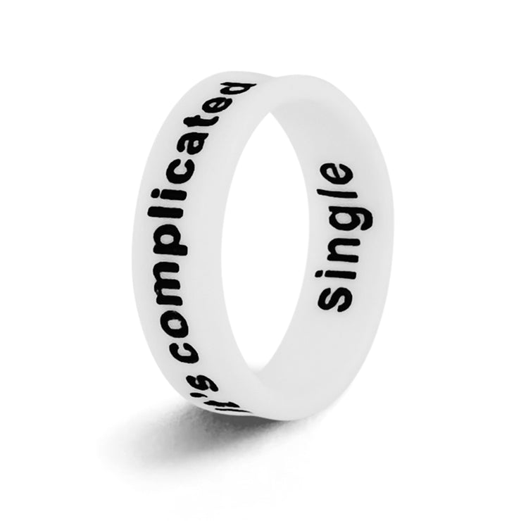 Flip Reversible single / it's complicated Ring