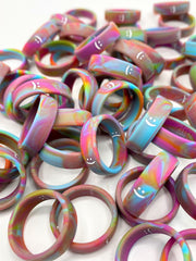 Flip Reversible Smile Rings 3 Pack tie-dye