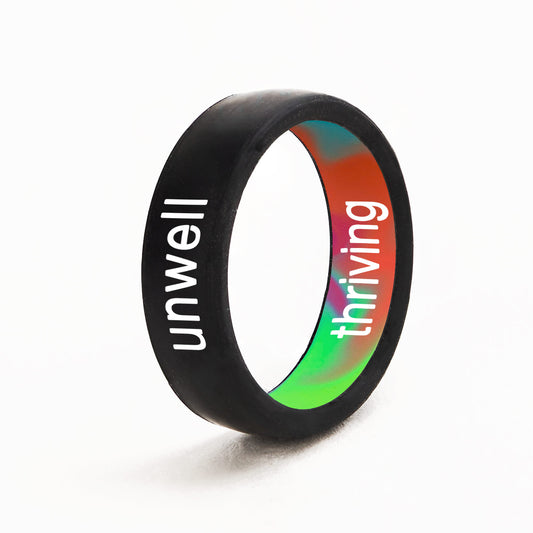 Flip Reversible unwell / thriving ring