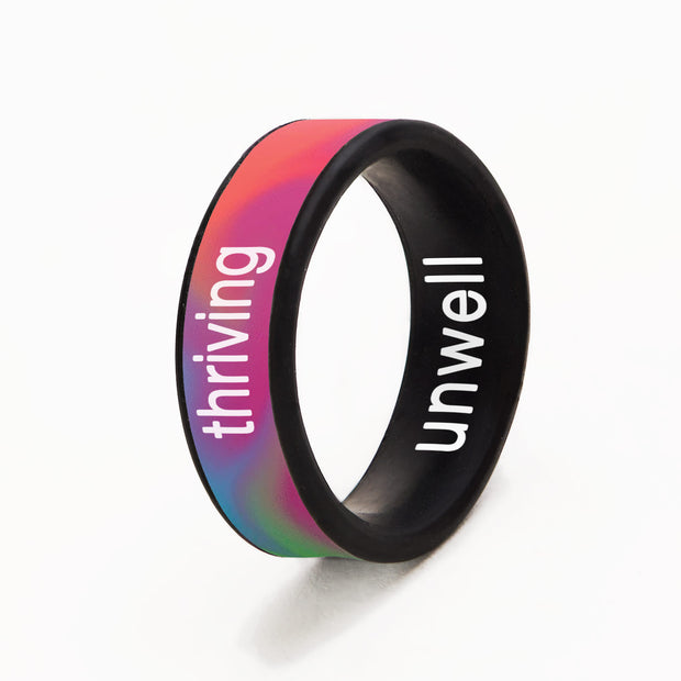 Flip Reversible unwell / thriving ring